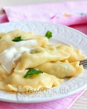 Вареники с соленым творогом