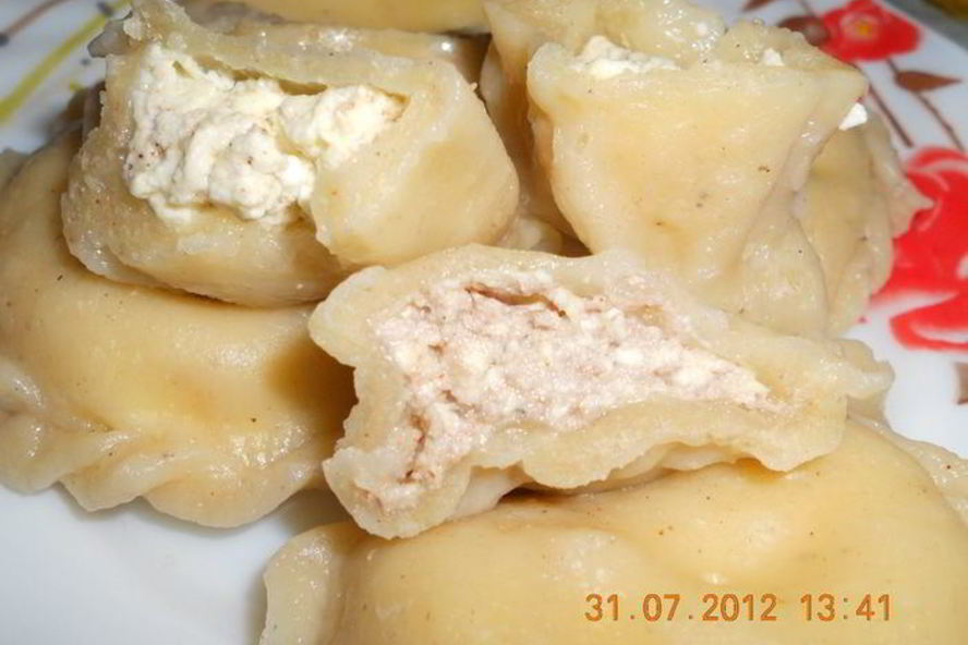 Рецепт вареники с творожно-ореховой начинкой