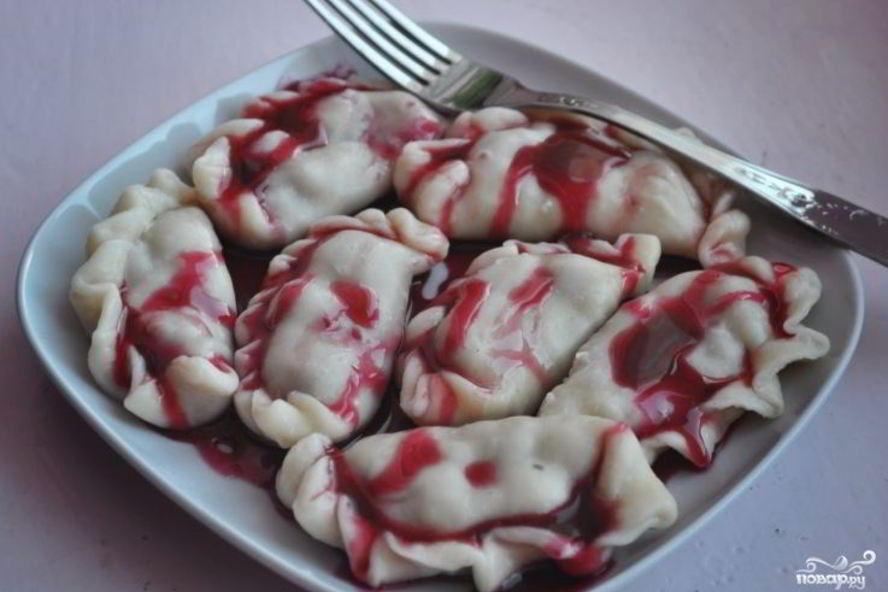 Рецепт вареники с вареньем