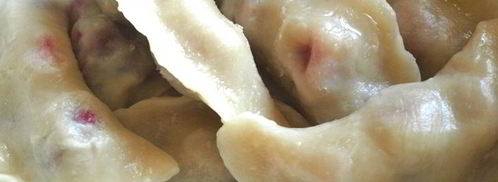 вареники с вишнями из постного заварного теста. Шаг 6