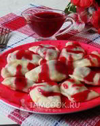 Вареники с замороженной вишней