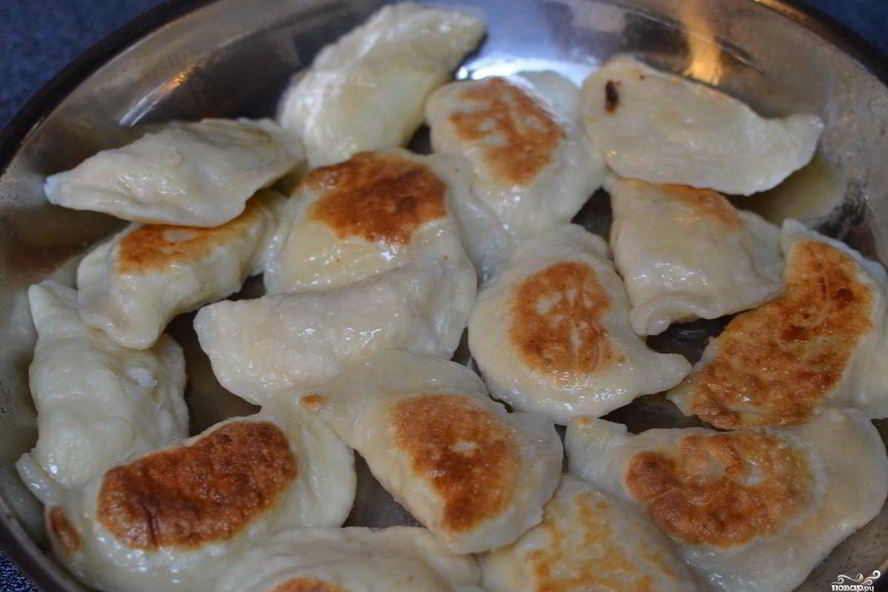 Рецепт жареные вареники с картошкой