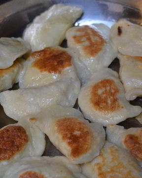 Жареные вареники с картошкой