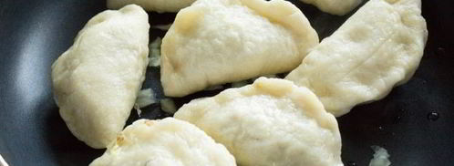 золотистые вареники с капустой. Шаг 13