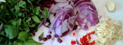 яичная лапша с грудинкой. Шаг 2