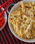 Яичная лапша с терияки