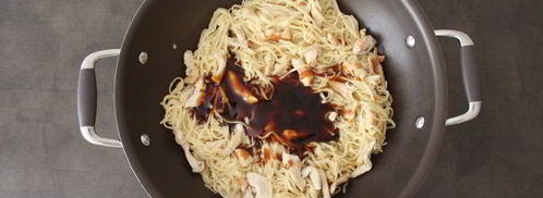 яичная лапша с терияки. Шаг 4