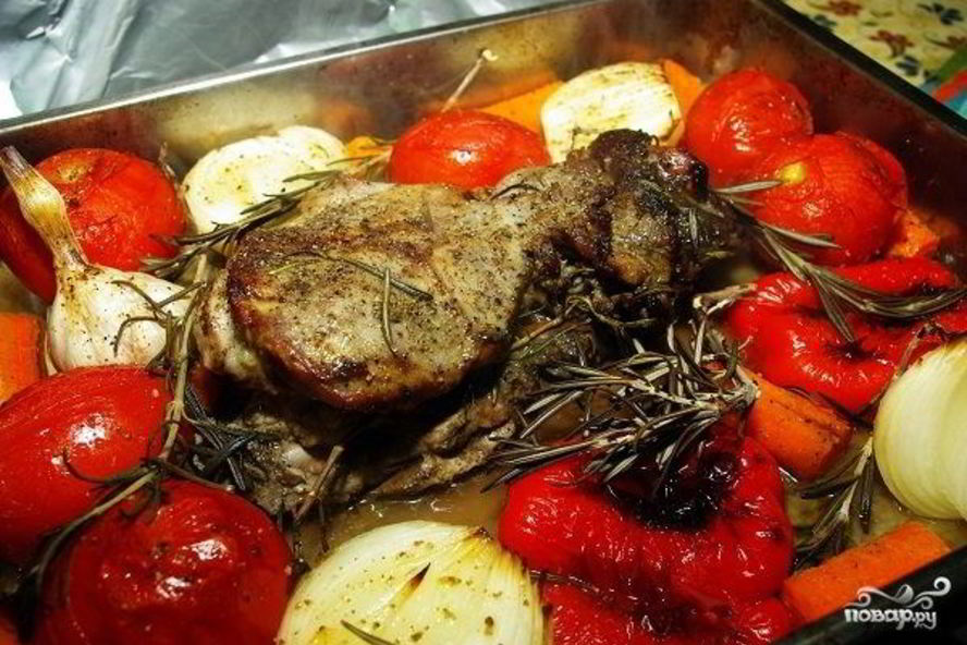Рецепт жаркое из баранины в духовке