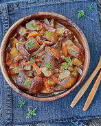 Жаркое из белых грибов по-одесски