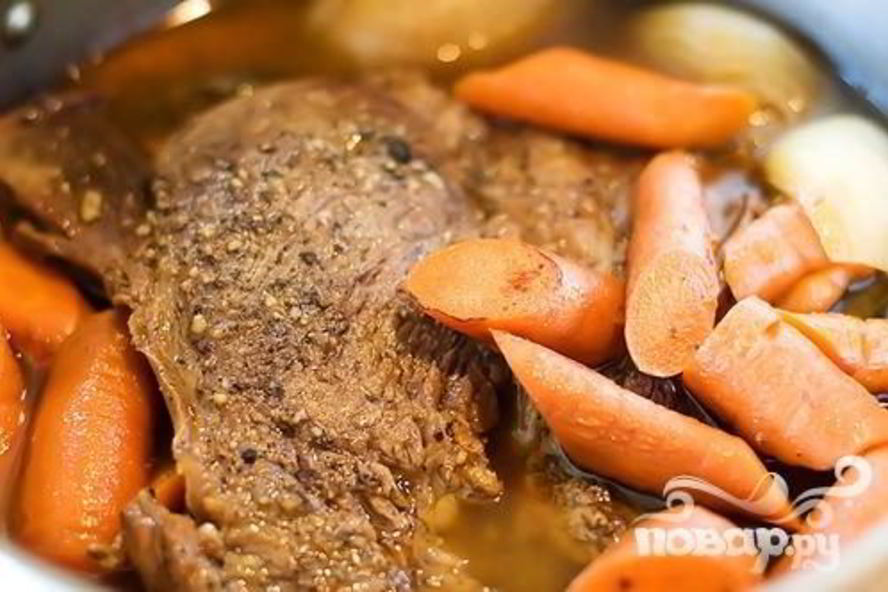 Рецепт жаркого иза говядин и морковей с винома