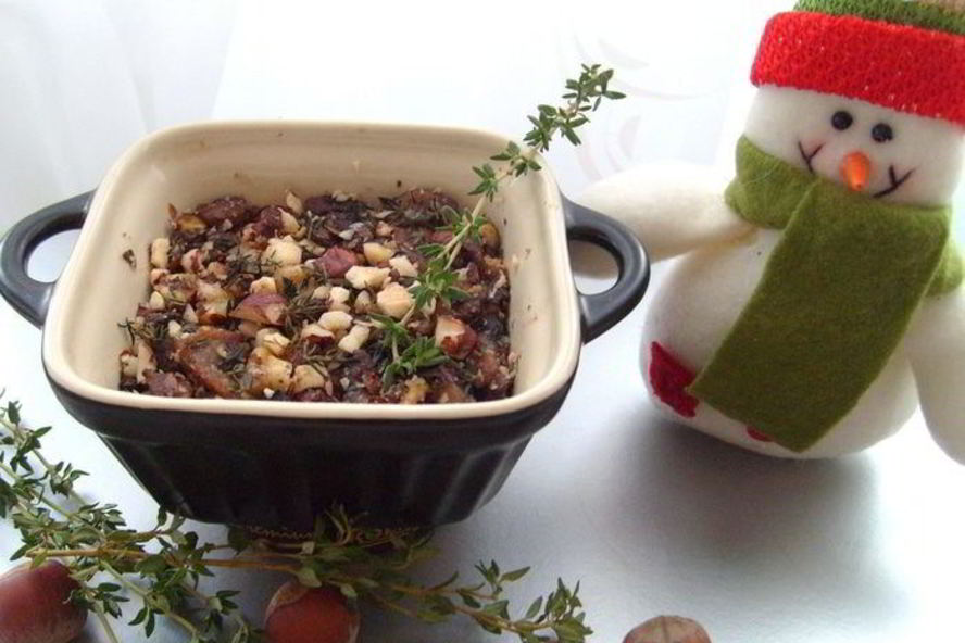 Рецепт жаркое из грибов, каштанов и фундука