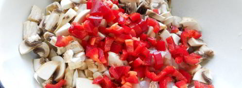 жаркое из курицы и грибов праздничный кулич. Шаг 2