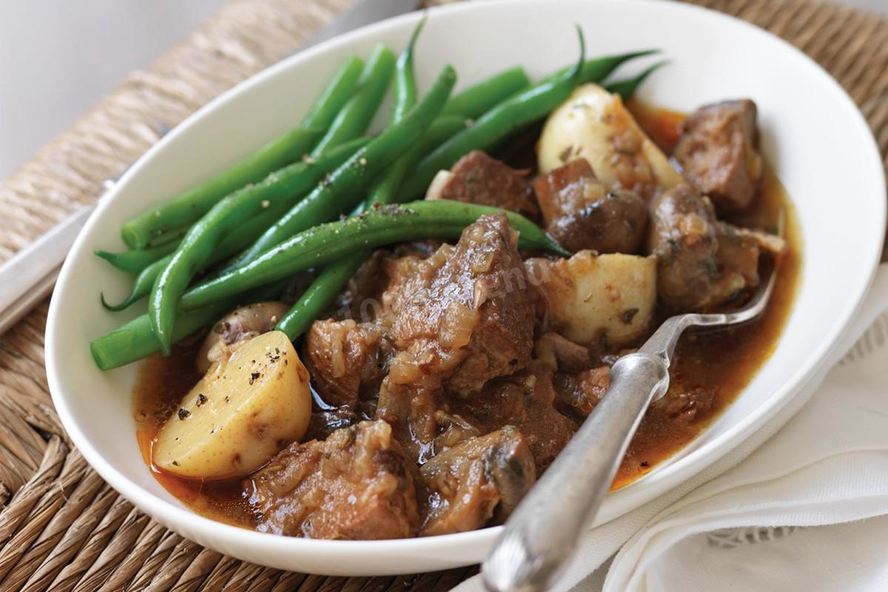 Рецепт жаркое из свинины с грибами