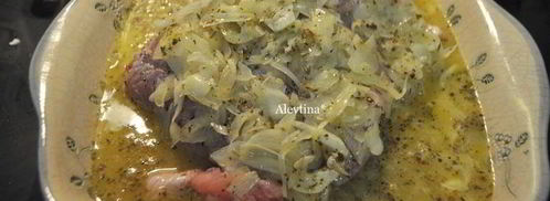 жаркое из свинины с луком, чесноком и цитрусом. Шаг 3