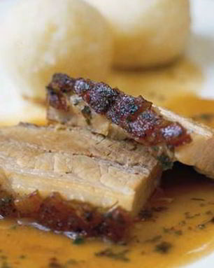 Жаркое из свинины с зеленью