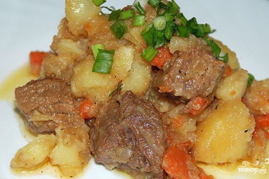 Рецепт жаркого иза свинин в мультиварке