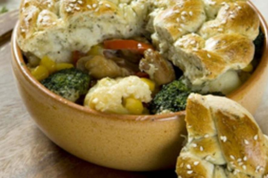 Рецепт жаркое с ароматной крышечкой