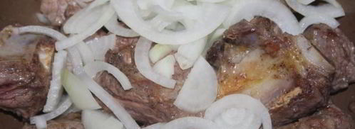 жаркое с говяжьими ребрышками и летними овощами. Шаг 3