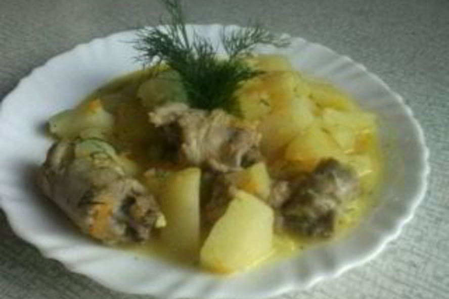 Рецепт жаркое с куриными шейками