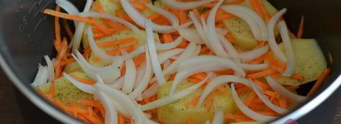 жаркое с курицей в мультиварке. Шаг 3