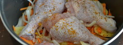 жаркое с курицей в мультиварке. Шаг 4