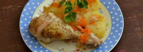 жаркое с курицей в мультиварке. Шаг 6