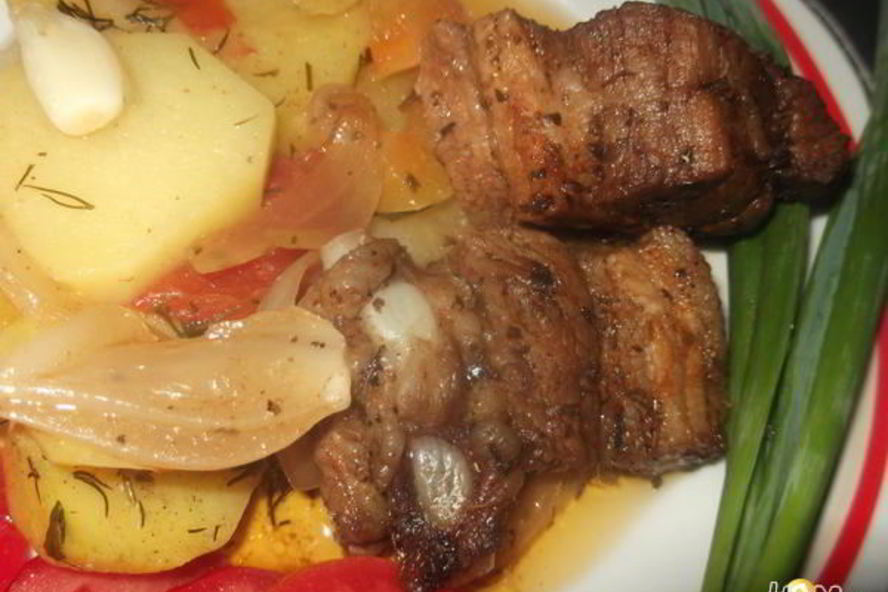 Рецепт жаркое с овощным рагу