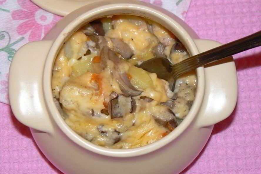 Рецепт жаркое с сердечками в сливочном соусе