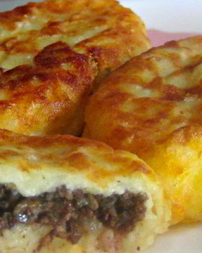 Картофельные зразы с грибами