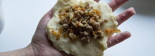 картофельные зразы с мясом. Шаг 4