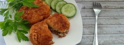 зразы картофельные с фаршем. Шаг 8