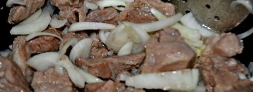 ароматная каша с машем, рисом и мясом. Шаг 3