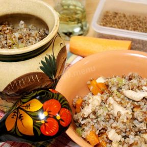 Каши с курицей