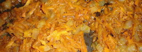 гороховая каша с мускатным орехом и соевым соусом. Шаг 6