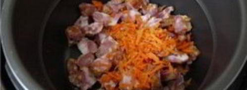 гороховая каша с мясом в мультиварке. Шаг 2