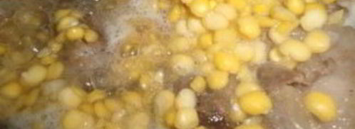 гороховая каша с мясом в мультиварке. Шаг 3