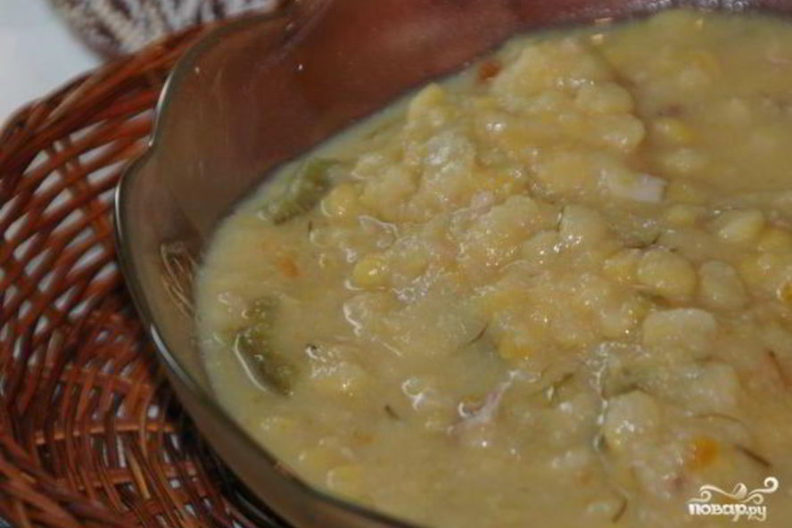 Рецепт гороховая каша с мясом