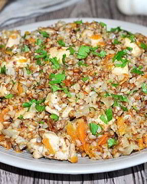 Гречка по-купечески с куриным филе