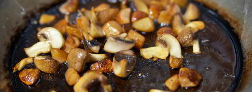 гречка с белыми грибами и шампиньонами. Шаг 13