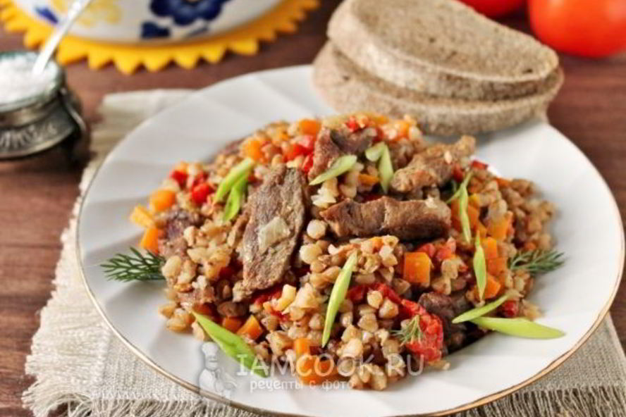 Рецепт гречка с говядиной в духовке