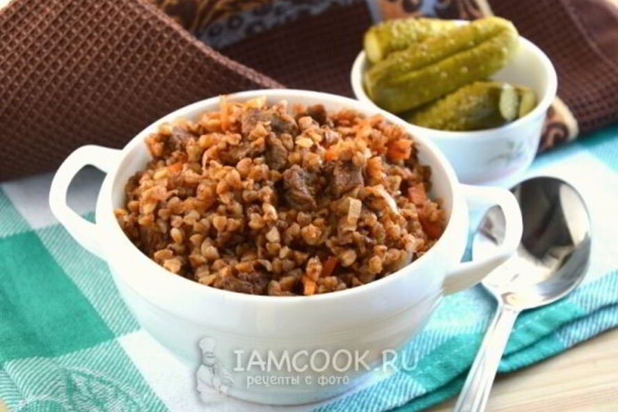 Рецепт гречка с говядиной
