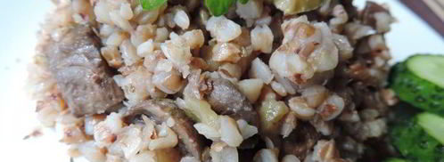 гречка с грибами и кабачками. Шаг 4