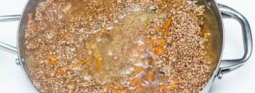 гречка с грибами и мясом. Шаг 7