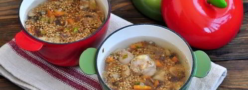 гречка с грибами в горшочке в духовке. Шаг 8