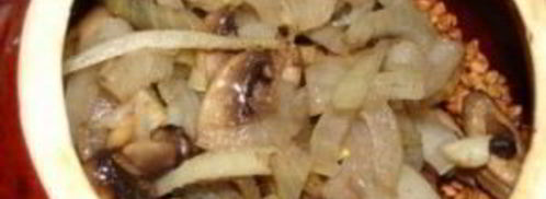 гречка с грибами в горшочке. Шаг 5