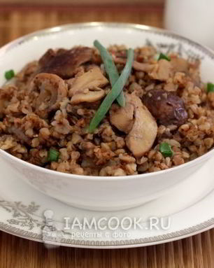 Гречка с грибами в мультиварке