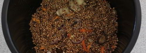 гречка с грибами в мультиварке. Шаг 6