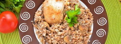 гречка с курицей и грибами. Шаг 8
