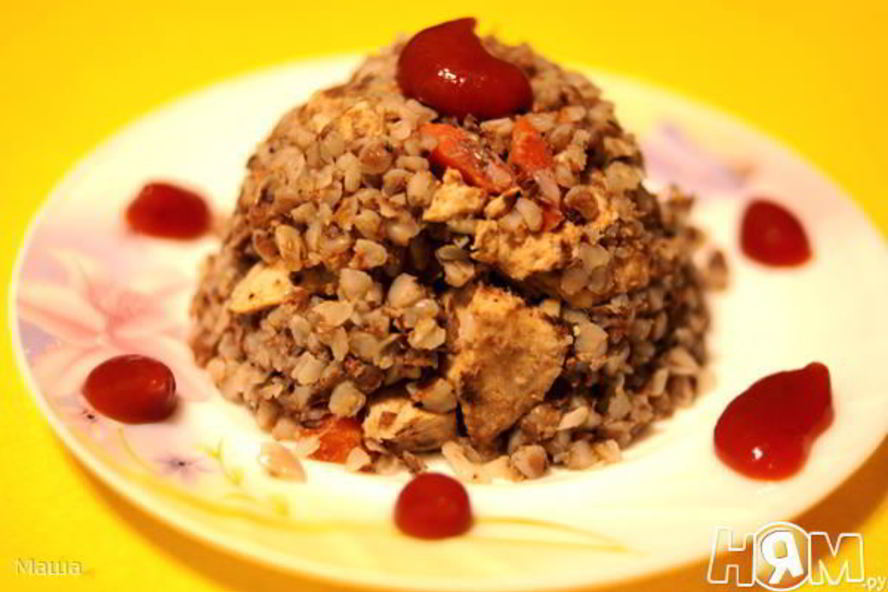 Рецепт гречка с курицей и овощами в мультиварке