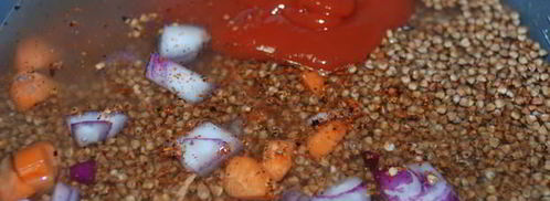 гречка с курицей и овощами в мультиварке. Шаг 4